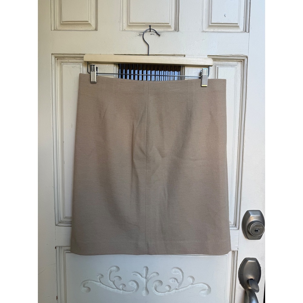 Ann Taylor Wool Blend Pencil Skirt Camel Tan Size 6 NWT 90334757